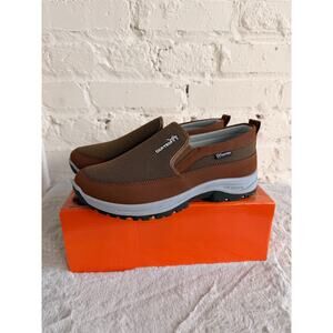 CNATROP Slip On Shoes Mens 9 Brown Outdoor Walking Comfort Loafer EU 43